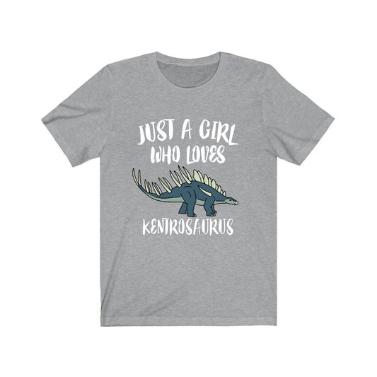 Just A Girl Who Loves Kentrosaurus Dinosaur Shirt, Kentrosaurus Shirt Animal Lover Adult Toddler Infant Kids Gift T-Shirt Image 1