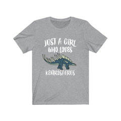 Just a girl who loves kentrosaurus Jurassic armored stegosaurid tee