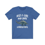 Just A Girl Who Loves Kentrosaurus Dinosaur Shirt, Kentrosaurus Shirt Animal Lover Adult Toddler Infant Kids Gift T-Shirt Image 4