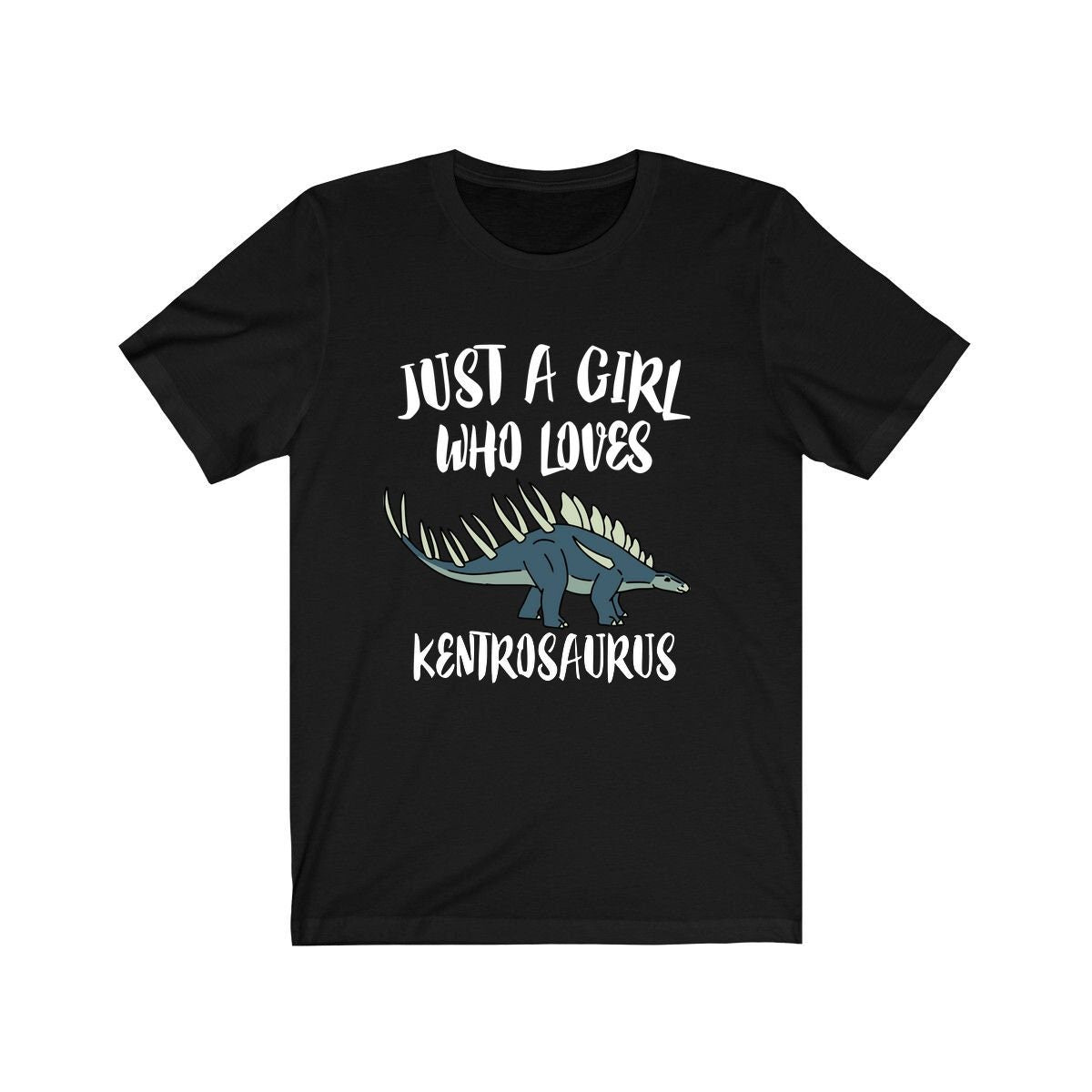 Just a girl who loves kentrosaurus Jurassic armored stegosaurid tee
