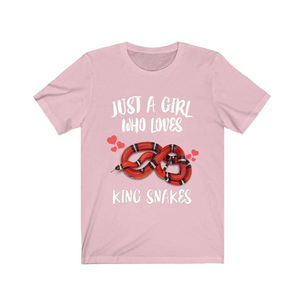 Just A Girl Who Loves King Snakes Shirt, Snake Lover Shirt, Snake Owner Gift, King Snake Shirt, Animal Adult Toddler Infant Kids T-Shirt Image 2