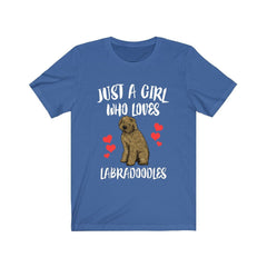 Just A Girl Who Loves Labradoodles Shirt - Labradoodle print design