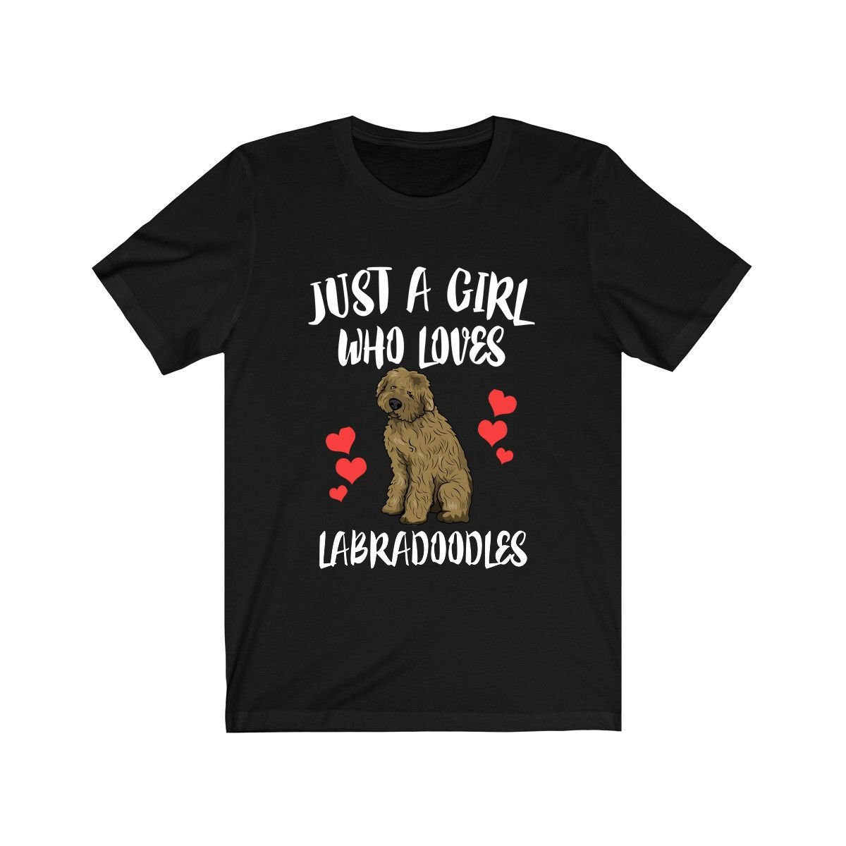 Just A Girl Who Loves Labradoodles Shirt, Dog Owner Gift, Labradoodle Shirt, Animal Lover Adult Toddler Infant Kids Gift T-Shirt Image 1