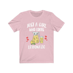 Just A Girl Who Loves Lemonade Shirt - lemonade print design