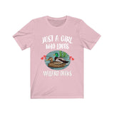 Just A Girl Who Loves Mallard Ducks Shirt, Bird Lover Shirt, Mallard Duck Shirt, Animal Lover Adult Toddler Infant Kids Gift T-Shirt Image 2