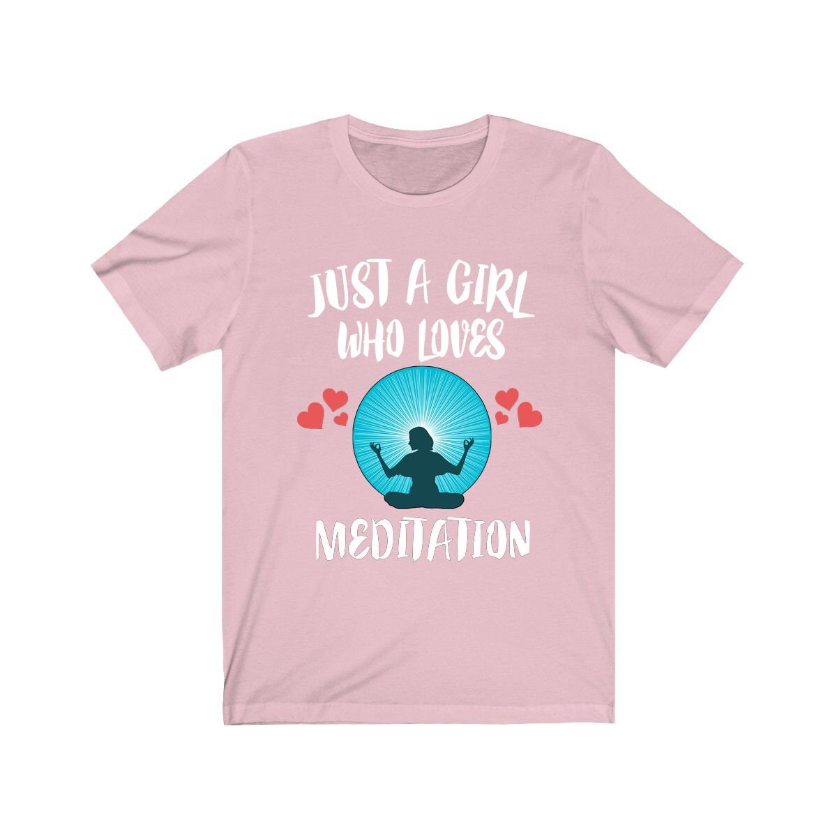 Just A Girl Who Loves Meditation Spiritual Lover Adult Toddler Infant Kids Gift T-Shirt Image 2