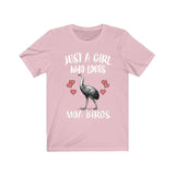 Just A Girl Who Loves Moa Birds Birding Shirt, Moa Bird Lover Shirt, Moa Bird Gift, Animal Lover Adult Toddler Infant Kids Gift T-Shirt Image 2