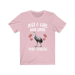 Just A Girl Who Loves Moa Birds Shirt - moa bird print design