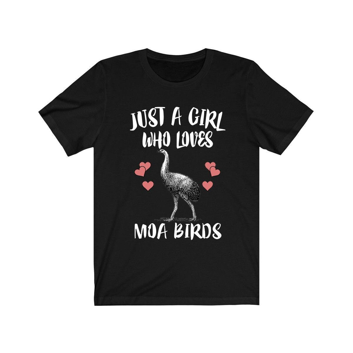Just A Girl Who Loves Moa Birds Birding Shirt, Moa Bird Lover Shirt, Moa Bird Gift, Animal Lover Adult Toddler Infant Kids Gift T-Shirt Image 3