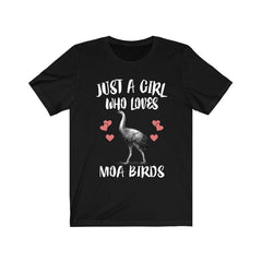 Just A Girl Who Loves Moa Birds Shirt - moa bird print design