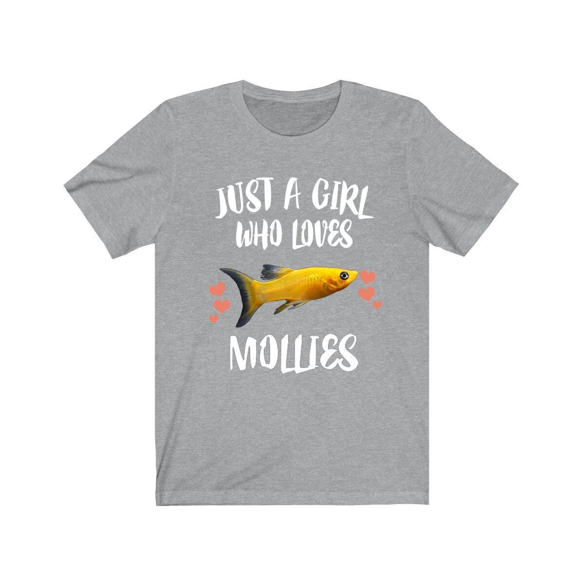 Just A Girl Who Loves Mollies Fish Shirt, Molly Fish Shirt, Aquarium Lover Gift, Animal Lover Adult Toddler Infant Kids Gift T-Shirt Image 3