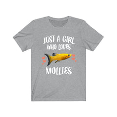 Just A Girl Who Loves Mollies Fish Shirt - molly fish print design