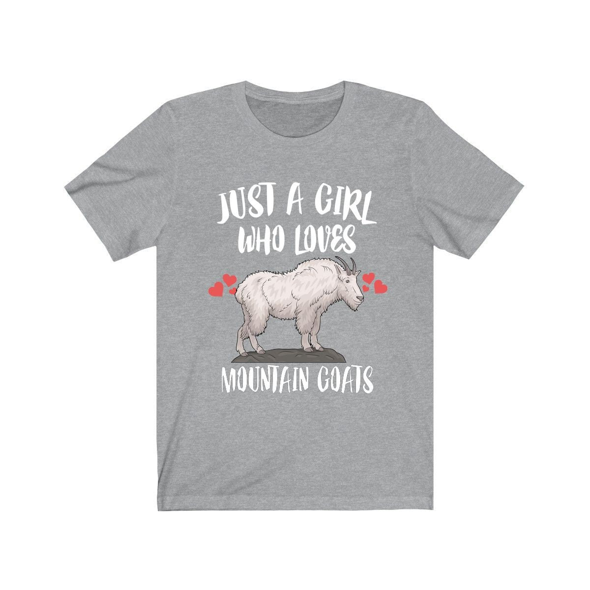 Just A Girl Who Loves Mountain Goats Shirt, Mountain Goat Lover Shirt, Goat Lover Gift, Animal Lover Adult Toddler Infant Kids Gift T-Shirt Image 3