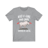 Just A Girl Who Loves Mountain Goats Shirt, Mountain Goat Lover Shirt, Goat Lover Gift, Animal Lover Adult Toddler Infant Kids Gift T-Shirt Image 3