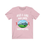 Just A Girl Who Loves Mountains Nature Hiking Lover Adult Toddler Infant Kids Gift T-Shirt Image 2