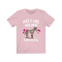 Just A Girl Who Loves Mules Shirt - mule print design