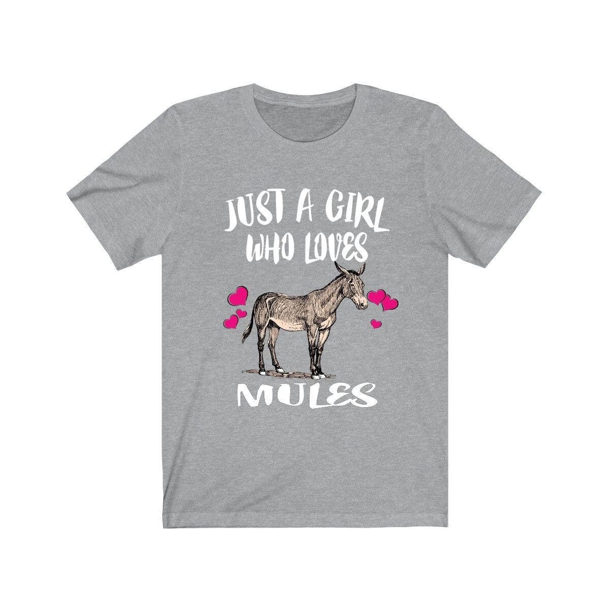 Just A Girl Who Loves Mules Shirt, Mule Lover Gift, Mule Shirt, Animal Lover Adult Toddler Infant Kids Gift T-Shirt Image 3