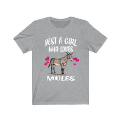 Just A Girl Who Loves Mules Shirt - mule print design