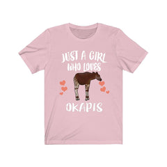Just A Girl Who Loves Okapis Shirt - okapi print design