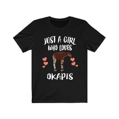 Just A Girl Who Loves Okapis Shirt - okapi print design