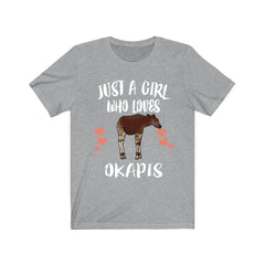 Just A Girl Who Loves Okapis Shirt - okapi print design