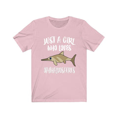 Ophthalmosaurus Dinosaur T-Shirt for Girls - ophthalmosaurus print design