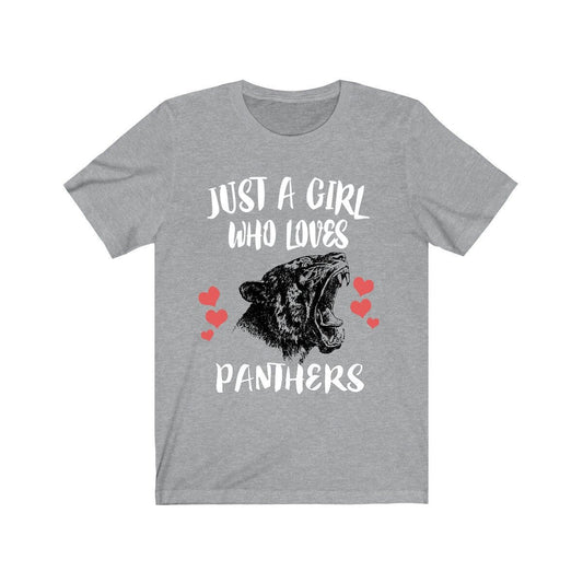 Just A Girl Who Loves Black Panthers Shirt - black panther print design