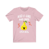 Just A Girl Who Loves Pears Fruit Shirt, Pear Lover Gift, Pear Shirt, Vegan Animal Lover Adult Toddler Infant Kids Gift T-Shirt Image 2