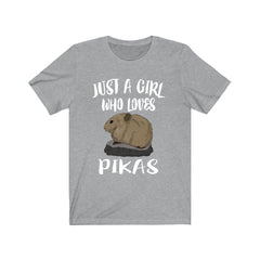 Just A Girl Who Loves Pikas Animal Shirt - pika print design