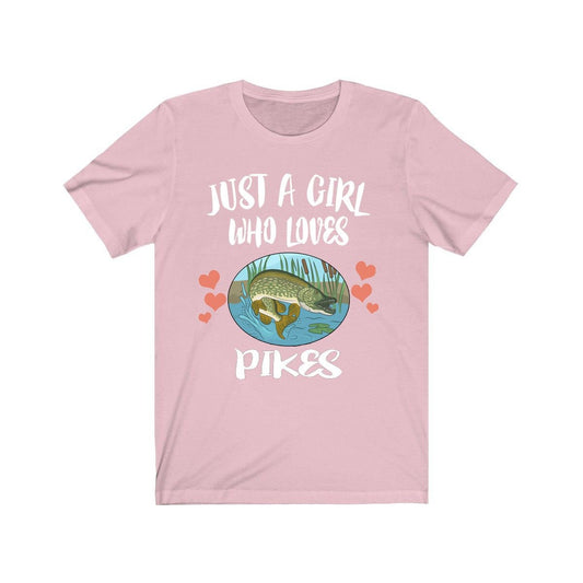Just A Girl Who Loves Pikes Fish Fishing Shirt - pike print design