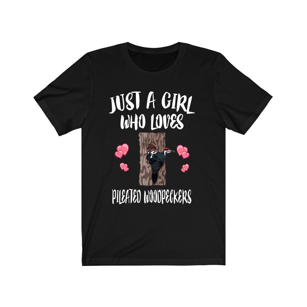 Girl Who Loves Pileated Woodpeckers Shirt - Pileated Woodpecker print design