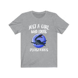 Just A Girl Who Loves Pliosaurus Dinosaur Shirt, Pliosaurus Shirt, Dinosaur Lover Shirt, Animal Lover Adult Toddler Infant Kids Gift T-Shirt Image 1