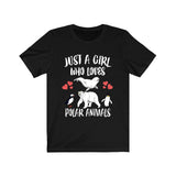 Just A Girl Who Loves Polar Animals Shirt, Polar Bear Shirt, Penguin, Beluga Whale Shirt, Lover Adult Toddler Infant Kids Gift T-Shirt Image 1