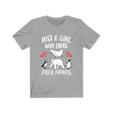 Just A Girl Who Loves Polar Animals Shirt, Polar Bear Shirt, Penguin, Beluga Whale Shirt, Lover Adult Toddler Infant Kids Gift T-Shirt Image 3