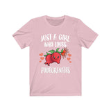 Just A Girl Who Loves Pomegranates Fruit Vegan Lover Adult Toddler Infant Kids Gift T-Shirt Image 2