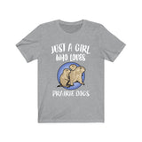 Just A Girl Who Loves Prairie Dogs Shirt, Prairie Dog Lover Gift, Prairie Dog gift, Animal Lover Adult Toddler Infant Kids Gift T-Shirt Image 4