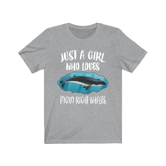 Just A Girl Who Loves Pigmy Right Whales Animal Lover Adult Toddler Infant Kids Gift T-Shirt Image 1