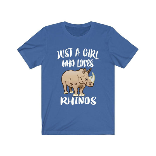Just a girl who loves rhinos African wildlife conservation tee