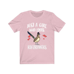 Just A Girl Who Loves Roadrunners Birds Shirt - roadrunner print design