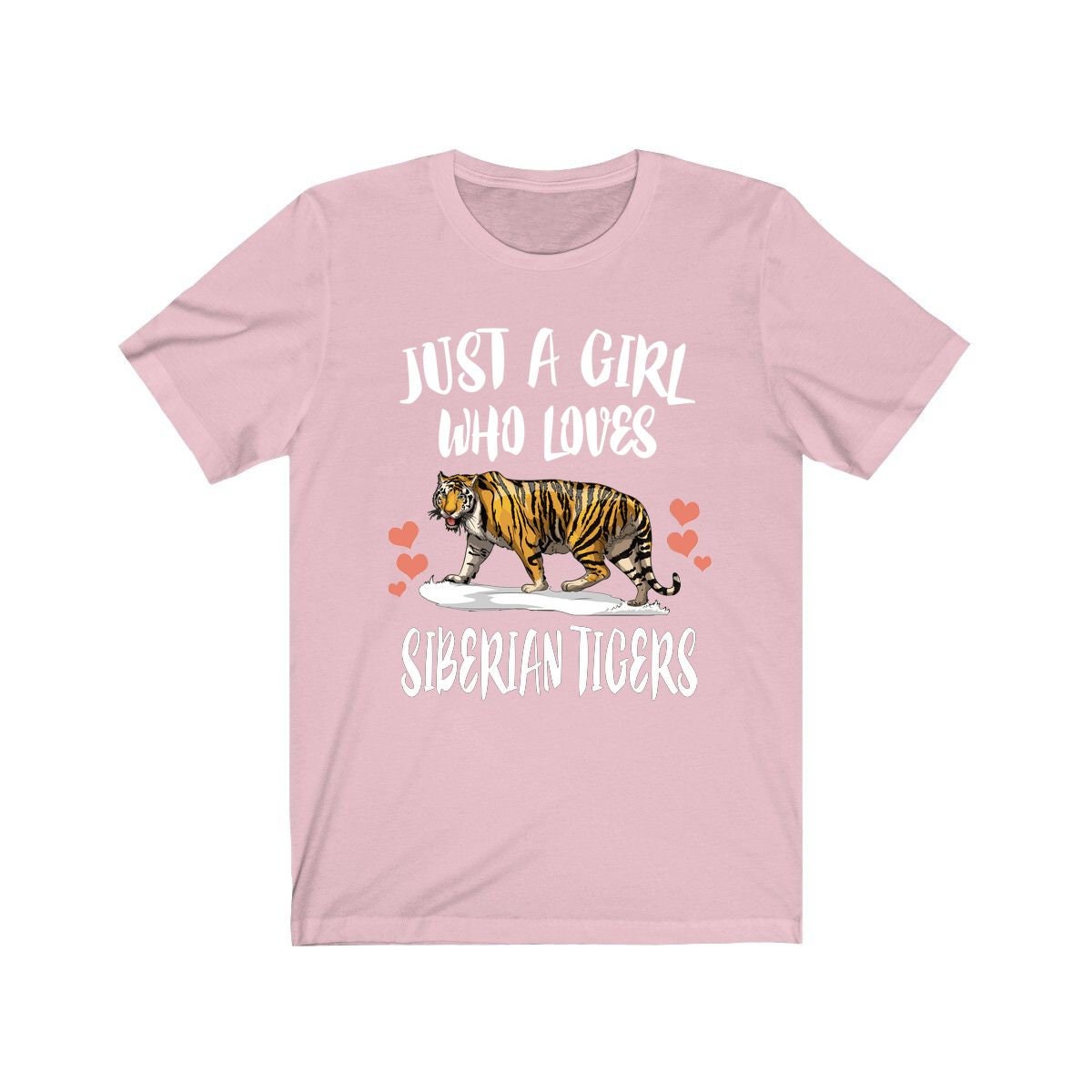 Just A Girl Who Loves Siberian Tigers Shirt, Tiger Lover Shirt, Tiger Gift, Animal Lover Adult Toddler Infant Kids Gift T-Shirt Image 2