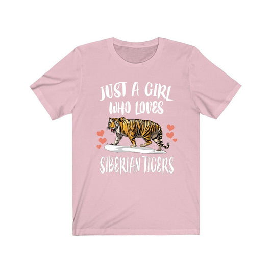 Just a girl who loves Siberian tigers Amur big cat conservation tee