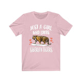 Just A Girl Who Loves Siberian Tigers Shirt, Tiger Lover Shirt, Tiger Gift, Animal Lover Adult Toddler Infant Kids Gift T-Shirt Image 2