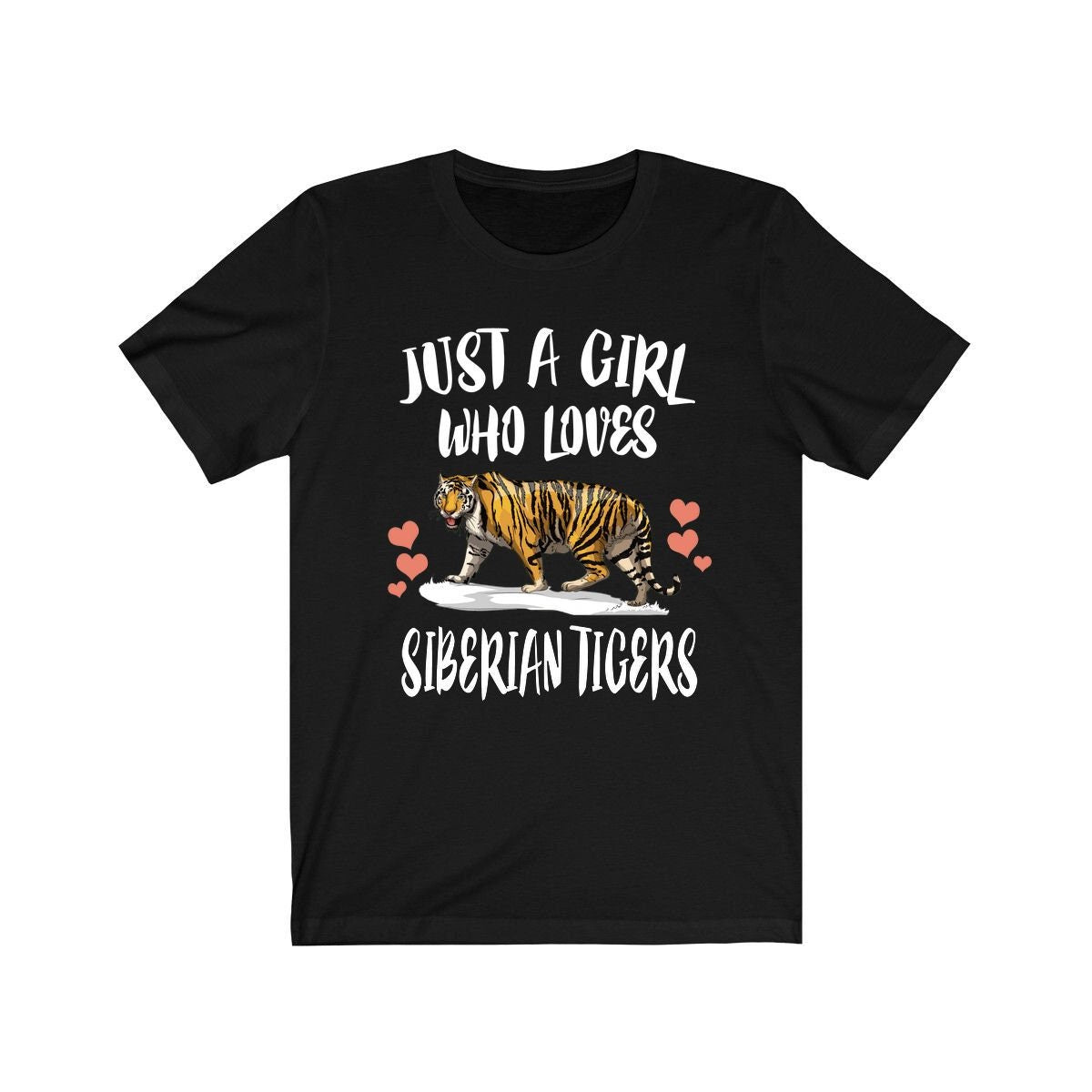Just A Girl Who Loves Siberian Tigers Shirt, Tiger Lover Shirt, Tiger Gift, Animal Lover Adult Toddler Infant Kids Gift T-Shirt Image 4