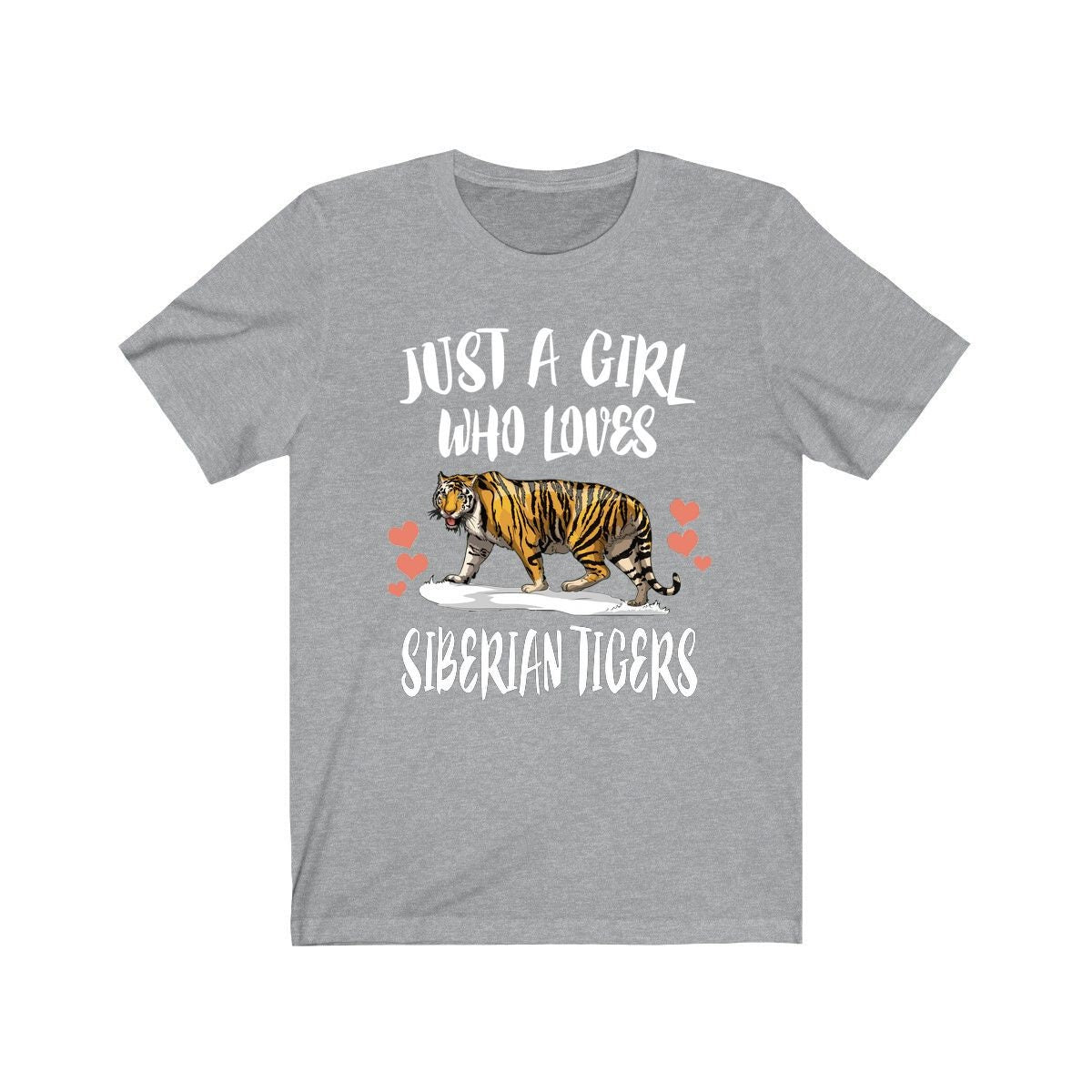 Just A Girl Who Loves Siberian Tigers Shirt, Tiger Lover Shirt, Tiger Gift, Animal Lover Adult Toddler Infant Kids Gift T-Shirt Image 1