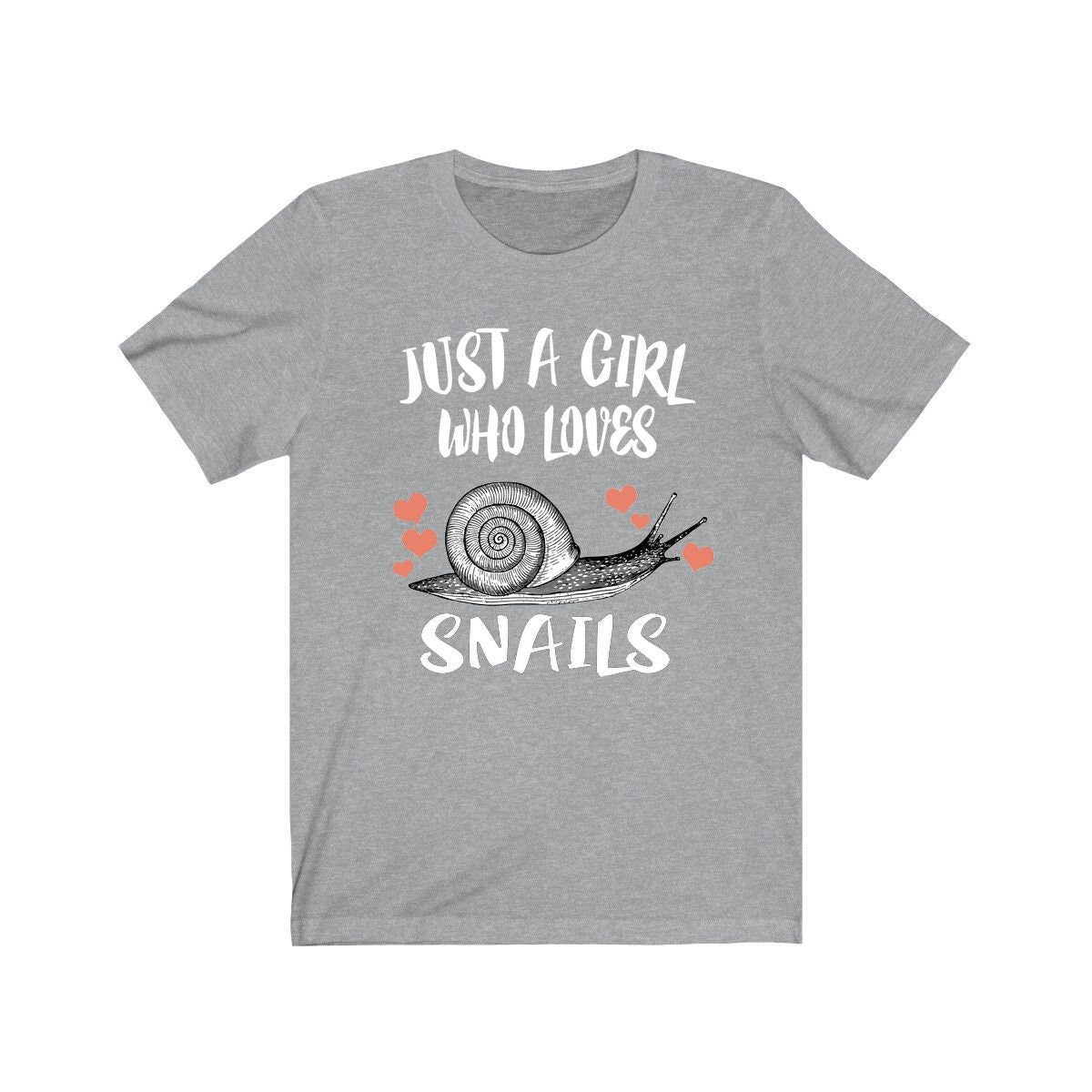 Just A Girl Who Loves Snails Shirt, Snail Lover Shirt, Snail Gift, Animal Lover Adult Toddler Infant Kids Gift T-Shirt Image 4