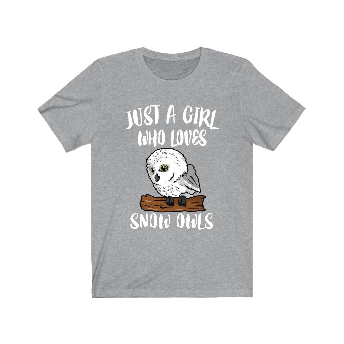 Just A Girl Who Loves Snow Owls Shirt, Owl lover gift, Snow Owl shirt, Animal Lover Adult Toddler Infant Kids Gift T-Shirt Image 3
