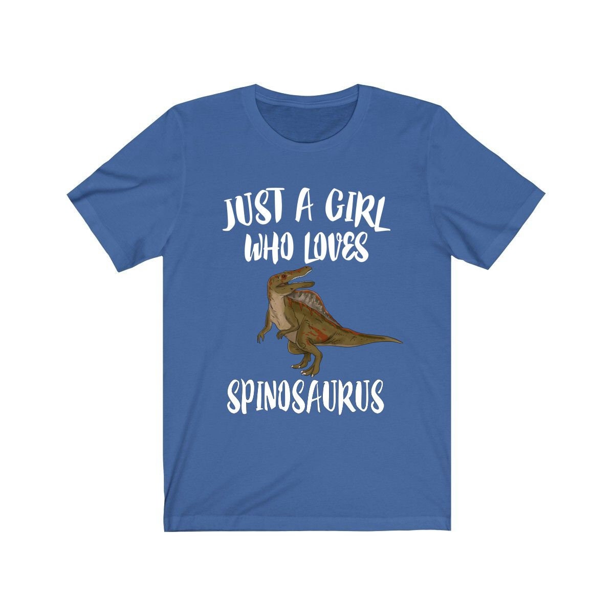 Just A Girl Who Loves Spinosaurus Dinosaur Shirt, Spinosaurus Shirt, Spinosaurus Gift, Animal Lover Adult Toddler Infant Kids Gift T-Shirt Image 4