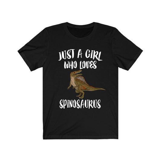 Just A Girl Who Loves Spinosaurus Dinosaur Shirt, Spinosaurus Shirt, Spinosaurus Gift, Animal Lover Adult Toddler Infant Kids Gift T-Shirt Image 2