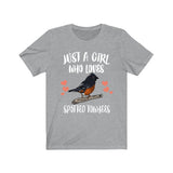 Just A Girl Who Loves Spotted Towhees Birds Birding Animal Lover Adult Toddler Infant Kids Gift T-Shirt Image 1