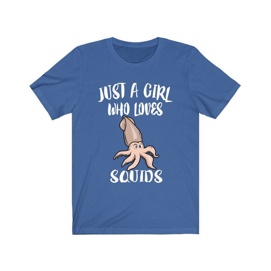 Just A Girl Who Loves Squids Shirt - squid print design